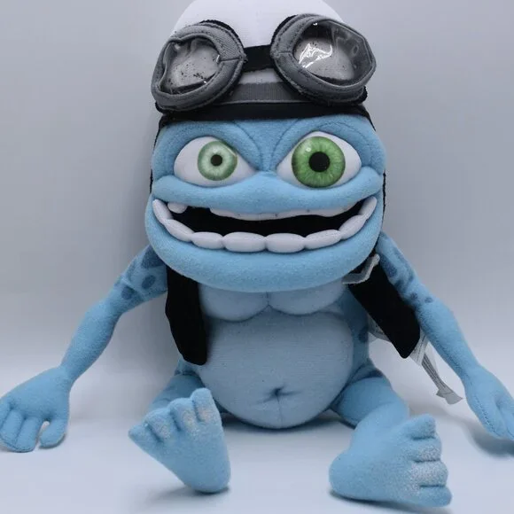 2005 The Annoying Thing 9" Plush Crazy Frog Biker W/Sound - Tested Works - Picture 1 of 16